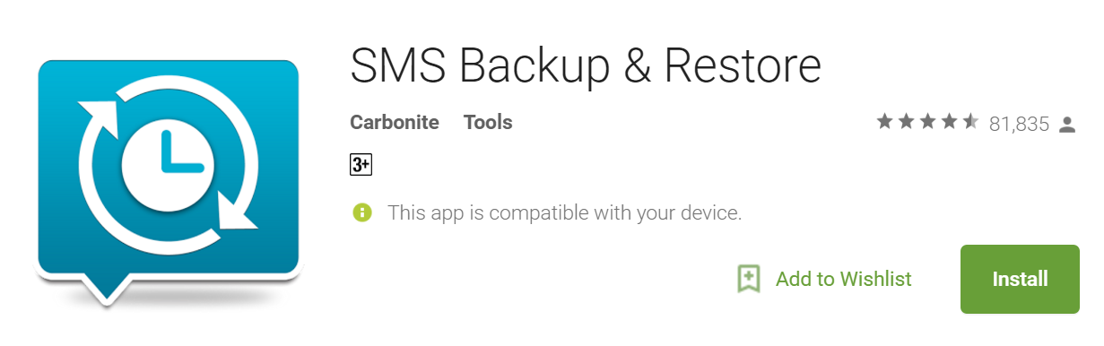 SMS backup & restore