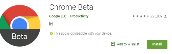 Google Chrome VS Google Chrome Beta?