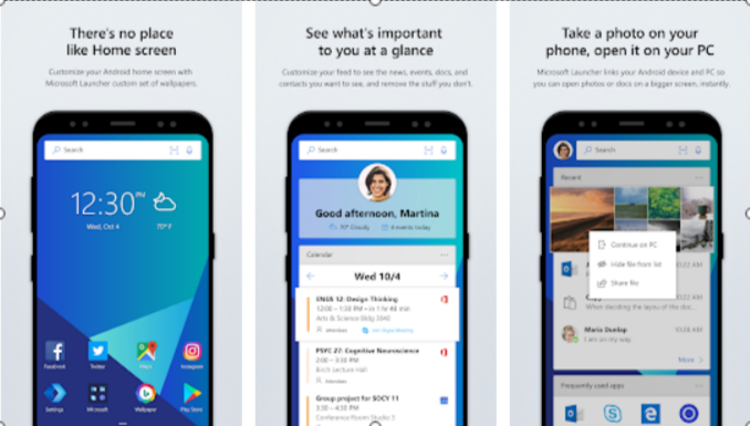 Microsoft launcher android 