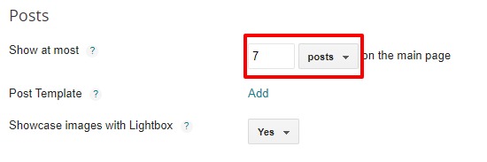 How To Show At Most Posts in Blogger?