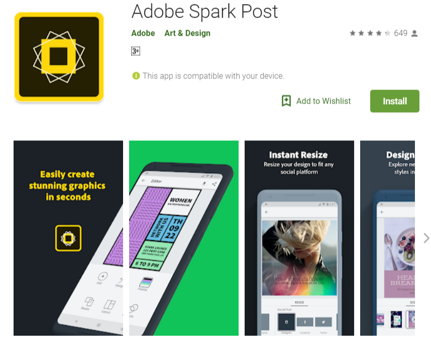 Adobe Spark Post Mod Apk