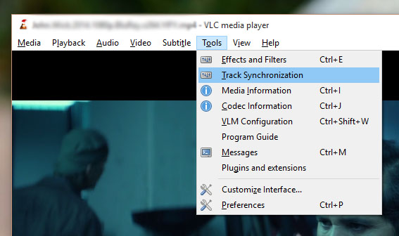 synchronize subtitles in VLC