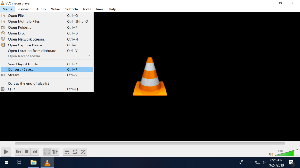 VLC player for PC Audio