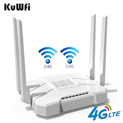 KuWFi AC1200Mbps 5G LTE WiFi Router
