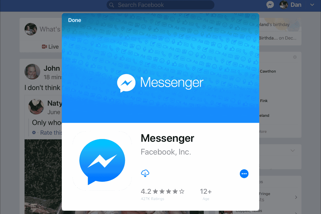 How do I Unspam someone using the Messenger app?