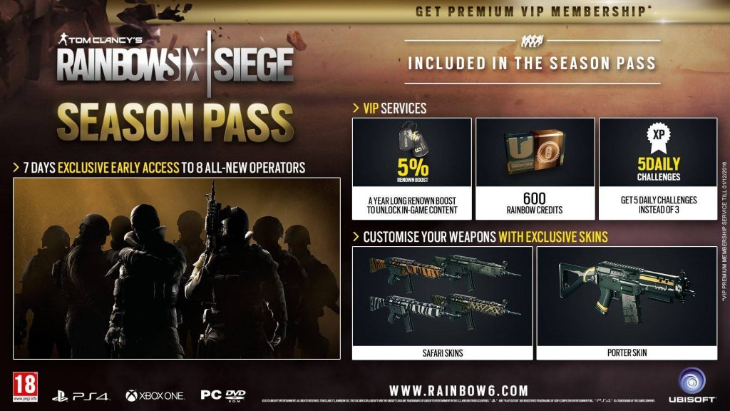 Tom Clancy S Rainbow Six Siege Season Pass Year 3 System Requirements