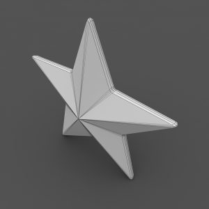 Gold Star 3D model free download